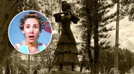 La estatua de Florinda Meza fue develada en enero de 2019.
