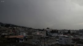 Imagen de lluvias en el sur de Quito. El Inamhi prevé precipitaciones hasta el 20 de julio del 2025.