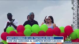 Moisés Caicedo retornó a su natal Santo Domingo y fue recibido con bombos y platillos en una caravana multitudinaria con cientos de fanáticos.
Un reportaje de Karen Caguano