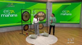 Sintonía vital: El musicoterapeuta Mauricio Ochoa explica la técnica del Gong para sanar.