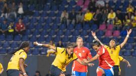 Chile y Ecuador se enfrentaron por la fase de grupos de la Copa América Femenina 2025 en el estadio Banco Guayaquil de Sangolqui