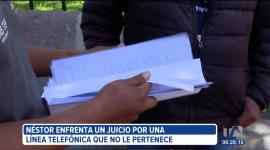 Un hombre de la tercera edad mantiene un juicio de coactiva por una línea telefónica que no le pertenece. La deuda se registra en Guayaquil, pero el afectado asegura que no conoce esta ciudad.

Un reportaje de Nathalie Jiménez
