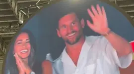 Messi y Antonella presenciaron el concierto de Cold Play en Miami.