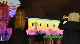 Festival Mapping por el aniversario del Primer Grito de la Independencia en el centro histórico.
