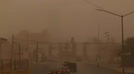 Una intensa tormenta de arena en Perú sorprendió a los habitantes de las zonas costeras del país.