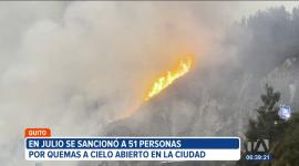Solo en julio, 51 personas fueron sancionadas por realizar quemas a cielo abierto. Las autoridades alertan del incremento de la temperatura y piden evitar estas prácticas por sus efectos ambientales.

Un reportaje de Stephany Paz