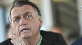 El expresidente de Brasil, Jair Bolsonaro, dio una rueda de prensa, en Brasilia, el 17 de julio de 2025.