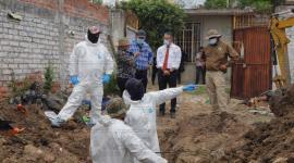 Personal de Fiscalía halló una fosa clandestina en una intervención a un inmueble privado.