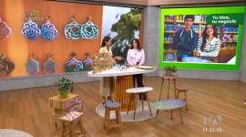 Tu idea tu negocio: Natalia Cuesta, emprendedora ecuatoriana, expone sus productos realizados a base de madera y con el uso de resina epóxica como técnica artística.