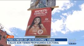 Han pasado cerca de seis meses desde las elecciones del 9 de febrero, pero varias calles de Quito siguen abarrotadas de propaganda electoral. Los ciudadanos exigen a los partidos políticos que retiren este material.

Un reportaje de Brigette Mancheno