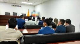 Audiencia de vinculación de cuatro personas naturales y una jurídica por delincuencia organizada con fines de extorsión en Quito.