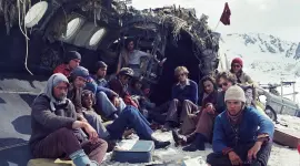 Imagen real de la tragedia de los Andes que ocurrió en 1972.