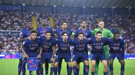 El PSG y su once inicial para el partido de la Supercopa Europea ante Tottenham, en Italia.