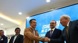 Daniel Noboa participó en la firma de memorándum para crear la primera zona franca tecnológica del Ecuador
