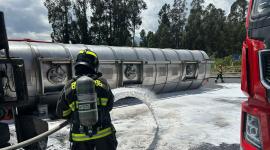 Siniestro de tránsito en Tababela, sector redondel de Alpachaca.