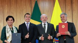 Los Gobiernos de Ecuador y Brasil firmaron tres memorandos de entendimiento como parte de la reunión que mantuvieron este lunes 18 de agosto.