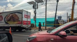 Un siniestro de tránsito se registró este miércoles 20 de agosto del 2025 en la av. Simón Bolívar.