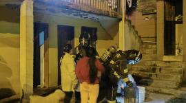 Bomberos atendieron una emergencia por deflagración de gas.