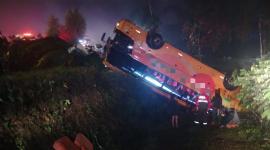 Siniestro de tránsito de bus de la cooperativa Trans Esmeraldas