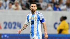 Lionel Messi, durante un partido de Argentina por Eliminatorias.