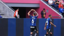 Jordi Alcívar anotó el primer gol en la victoria de Independiente del Valle ante Técnico Universitario. sábado 30 de agosto del 2025.