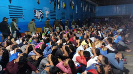 Operativo de seguridad en la penitenciaria de Huanuco, en Perú, en enero del 2024.