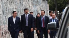 Reunión de Alcaldes con el  ministro John Reimberg y la Canciller Gabriela Sommerfeld.