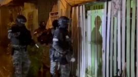 La Policía Nacional realizó un operativo para el decomiso de armas en San Miguel de Bolívar.