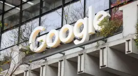 El logo de Google en un edificio en Nueva York, en una fotografía de archivo.