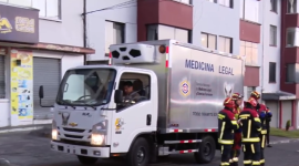 Un equipo de Medicina Legal acudió al lugar del siniestro para levantar el cadáver.