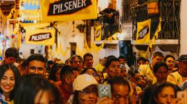 Fan Fest lleno de fanáticos de la Selección Ecuatoriana apoyando a la 'Tri' el pasado jueves 4 de septiembre en el enfrentamiento ante Paraguay en Asunción.