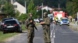 Militares intervinieron en zona polaca donde impactó dron ruso.