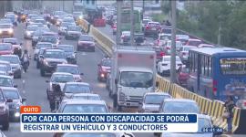 El Concejo Metropolitano de Quito regulará la exención del pico y placa para personas con discapacidad. Podrán registrar un vehículo y hasta tres licencias en la Agencia Metropolitana de Tránsito para circular sin ser sancionados.

Un reportaje de Stephany Paz