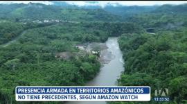 Los Lobos y Los Choneros no solo se disputan las rutas del narcotráfico en la cuenca amazónica, sino que ejercen control absoluto en los territorios. Imponen impuestos, regulan el comercio, controlan la movilidad y dictan normas de convivencia, según la organización estadounidense Amazon Watch.
Un reportaje de Belén Merizalde