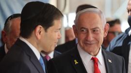 El primer ministro de Israel, Benjamin Netanyahu visitó con Marco Rubio el Muro de los Lamentos.