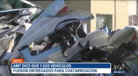 Una concejala de Quito denuncia que vehículos que deberían estar en proceso de chatarrización son comercializados por redes sociales. Desde la Agencia Metropolitana de Tránsito aseguran que en tres semanas recibirán un informe por parte del gestor que recibió los vehículos.

Un reportaje de Stephany Paz
