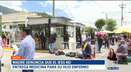 Una madre de familia denuncia que no le entregan la medicina en el hospital del IESS Carlos Andrade Marín en Quito, para su hijo que tiene una enfermedad degenerativa. Asegura que comprar el fármaco de manera privada tiene un valor de 4.300 dólares.
Un reportaje de Juan Miguel Rodríguez