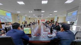 En la Sala del Ecu 911 se instaló el área de monitoreo para la actualización permanente de la información.