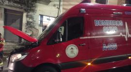 Ambulancia del Cuerpo de Bomberos de Quito fue asaltada durante una emergencia.