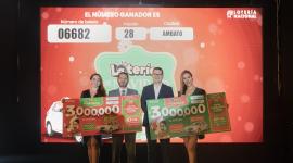 Sorteo de La Lotería Nacional.