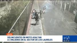 En el sector de Los Laureles, norte de Quito, tres mujeres fueron víctimas de un asalto por hombres que se movilizaban en una motocicleta. Una de ellas resultó herida tras recibir disparos con un arma traumática.
Un reportaje de Gustavo Jaramillo
