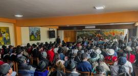 Los miembros de la Conaie se reunieron en una asamblea extraordinaria en Riobamba este jueves 19 de septiembre del 2025.