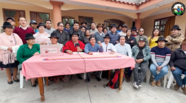 La reunión del Movimiento Indígena de Cotopaxi este jueves 18 de septiembre.