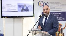 Mario Godoy, de la Judicatura, en una intervención en un evento.