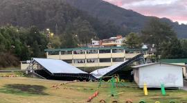 Colapso estructural en escuela de Quito. Bomberos atendieron la emergencia. Domingo 21 de septiembre del 2025.