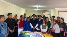 La dirigencia del Movimiento Indígena de Tungurahua anunció su resolución tras seis horas de reunión. Ambato, 22 de septiembre de 2025