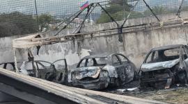 Protestas de la Conaie en Imbabura, Otavalo, donde se incendio un cuartel policial