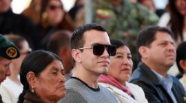 El presidente Daniel Noboa estuvo en un evento en Latacunga el martes 23 de septiembre.