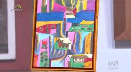 El pintor ecuatoriano Miguel Betancourt fusiona raíces culturales andinas con técnicas contemporáneas, creando piezas que muestran su visión artística y sus diversas influencias.