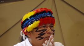 Marlon Vargas, presidente de la Confederación de Nacionalidades Indígenas del Ecuador, es quien lidera el paro nacional
